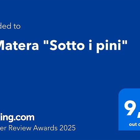A Matera "Sotto I Pini"别墅 外观 照片